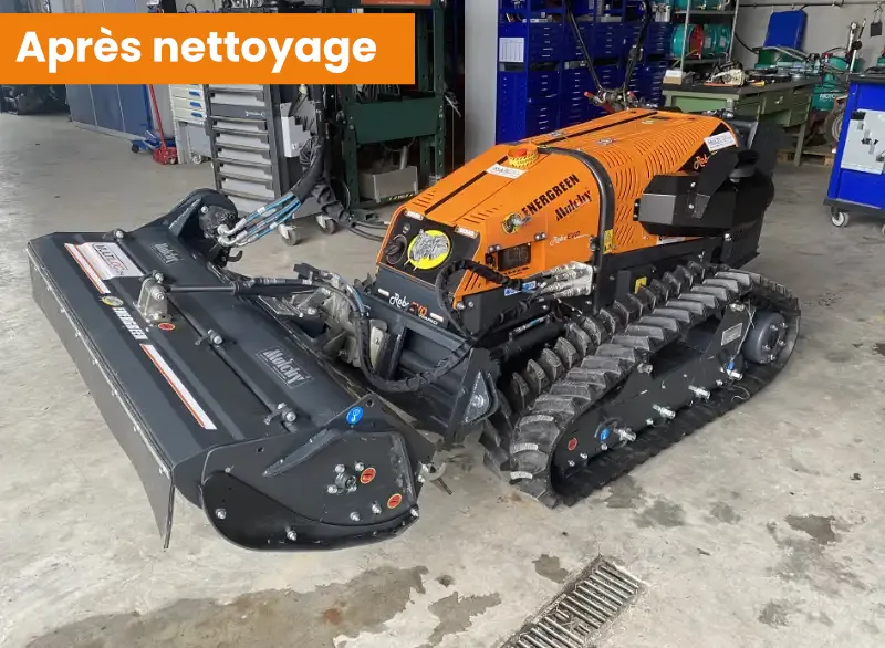 Machine de location robot Energreen 40 chevaux après nettoyage Multiloc