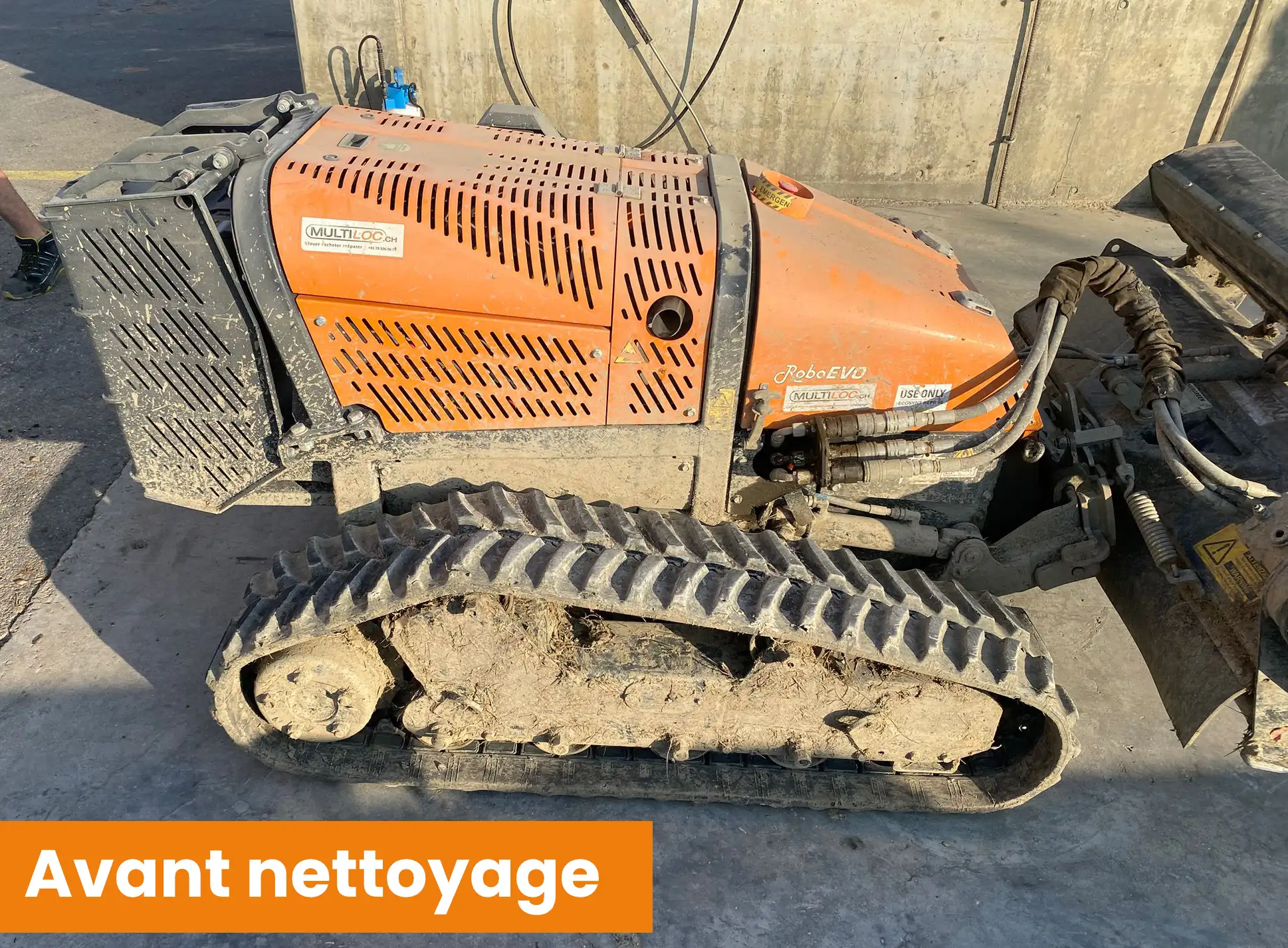 Machine de location robot Energreen 40 chevaux avant nettoyage Multiloc